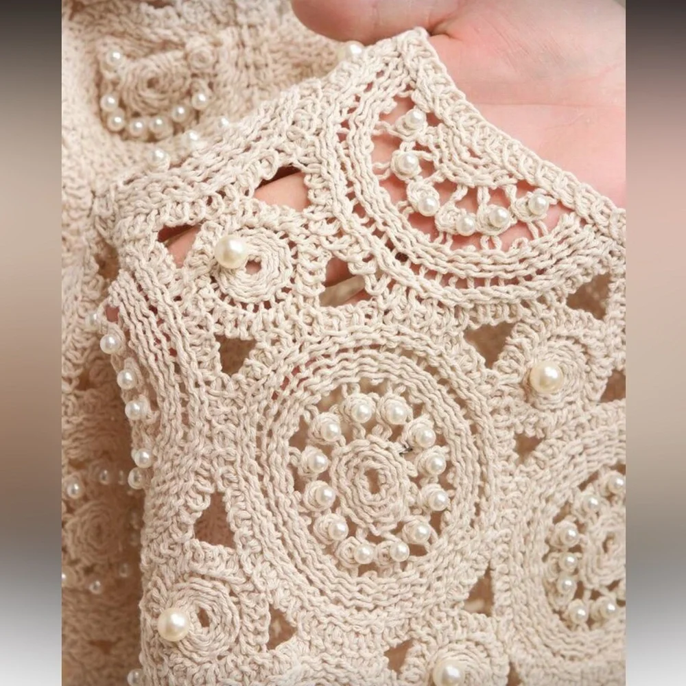 Elegant Crochet Lace Top